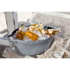 Staub Gietijzeren Braadpan 31 Cm / 5,5 L, Ovaal, Grafietgrijs -Keuken Kortingswinkel 000010999