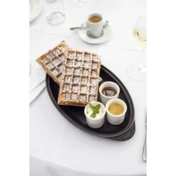 Staub Ovenschaal Met Deksel 31 Cm, Ovaal, Zwart -Keuken Kortingswinkel 000013466