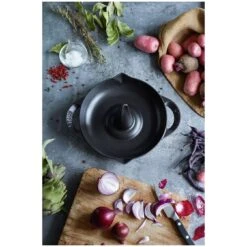 Staub Kippenbrader 24 Cm, Zwart -Keuken Kortingswinkel 000016757