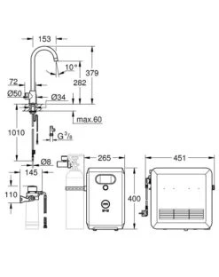 Grohe Blue Professional - Grohe Blue Mono Met Koeler En Filter Set, Supersteel 31302DC2 -Keuken Kortingswinkel 021b51ed33f15e44e785c103