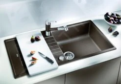 Blanco Zia XL 6 - Silgranit Spoelbak, 780x500 Mm, Met Draaiknopbediening, Zwart 526018 -Keuken Kortingswinkel 09284a9d0a0c0706fc8a1e0b