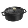 Staub Gietijzeren Braadpan 27 Cm / 3,25 L, Ovaal, Zwart -Keuken Kortingswinkel 1003201 1
