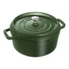 Staub Gietijzeren Braadpan 24 Cm / 3,8 L, Rond, Basilicum -Keuken Kortingswinkel 1003973 2