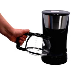 Inventum Koffiezetter 1.25l Zwart/rvs 10 Kopjes -Keuken Kortingswinkel 101 0855 5 1