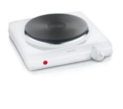 Severin Enkele Kookplaat 1500 W Wit KP 1091