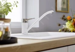 Blanco Wega II - Keukenkraan, Wit/chroom 526408 -Keuken Kortingswinkel 11960dfcd4445a52d78fb890