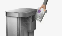 Simplehuman Afvalemmers - Pedaalemmer Met Twee Compartiment, Met Zakenhouder, 58 L, Gebrosteld Rvs CW2025 -Keuken Kortingswinkel 124411716c9ceed165a9061e