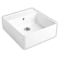 Villeroy & Boch Spoelbakken - Keramische Spoelbak 63x60 Cm, CeramicPlus, Stone White 632061RW
