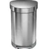 Simplehuman Afvalemmers - Afvalbak 45 L, Gebrosteld Rvs CW2030