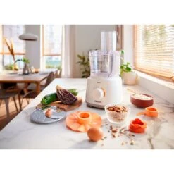 Philips Compacte Keukenmachine HR7310/00 Daily Wit -Keuken Kortingswinkel 212 1338 7 1