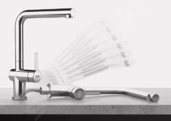 Franke Active New - Keukenkraan FN 6564.031, Neerklapbaar Onder Raam, Chroom 115.0653.390 -Keuken Kortingswinkel 22d5ac027aba8365404d8c15