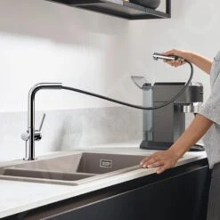 Hansgrohe M54 - Talis Keukenkraan Met Uittrekbare Vuistdouche, Chroom 72808000 -Keuken Kortingswinkel 24b682124e3902c95bd6965c