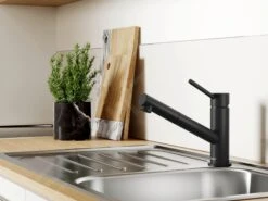 Blanco Kano S - Keukenkraan Met Uittrekbare Sproeikop, Mat Zwart 526668 -Keuken Kortingswinkel 29e6a6fb6e7a3a0a38648002