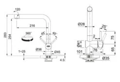 Franke Sets - Set T76, Tectonite Spoelbak S2D 611-100 En Keukenkraan SAMOA, Zwart/chroom 143.0616.929 -Keuken Kortingswinkel 2e8b00bf5eae085e65e6edf6