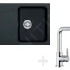 Franke Sets - Spoelbakset T32, Tectonite Spoelbak OID 611-78, Zwart + Keukenkraan FN 0147, Chroom 114.0366.065 -Keuken Kortingswinkel 31ee6ee1a17cff149ae84781