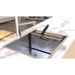 Franke Toebehoren - Box Center Voor Spoelbak Incl. Accessoires, Rvs/zwart Kunststof 112.0619.946 -Keuken Kortingswinkel 352c266629d961a9c4a761b8