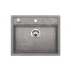 Blanco Dalago 6 - Silgranit Spoelbak, 615x510 Mm, Draaiknopbediening, Aluminium 514198