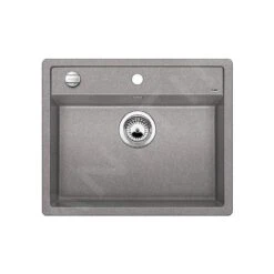 Blanco Dalago 6 - Silgranit Spoelbak, 615x510 Mm, Draaiknopbediening, Aluminium 514198
