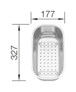 Blanco Accessoires - Inzetbakje, Rvs 208195 -Keuken Kortingswinkel 3c37d4fb2db9bc374b224513