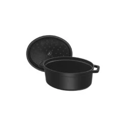Staub Gietijzeren Braadpan 37 Cm / 8 L, Ovaal, Zwart -Keuken Kortingswinkel 40500 231 0 6 1