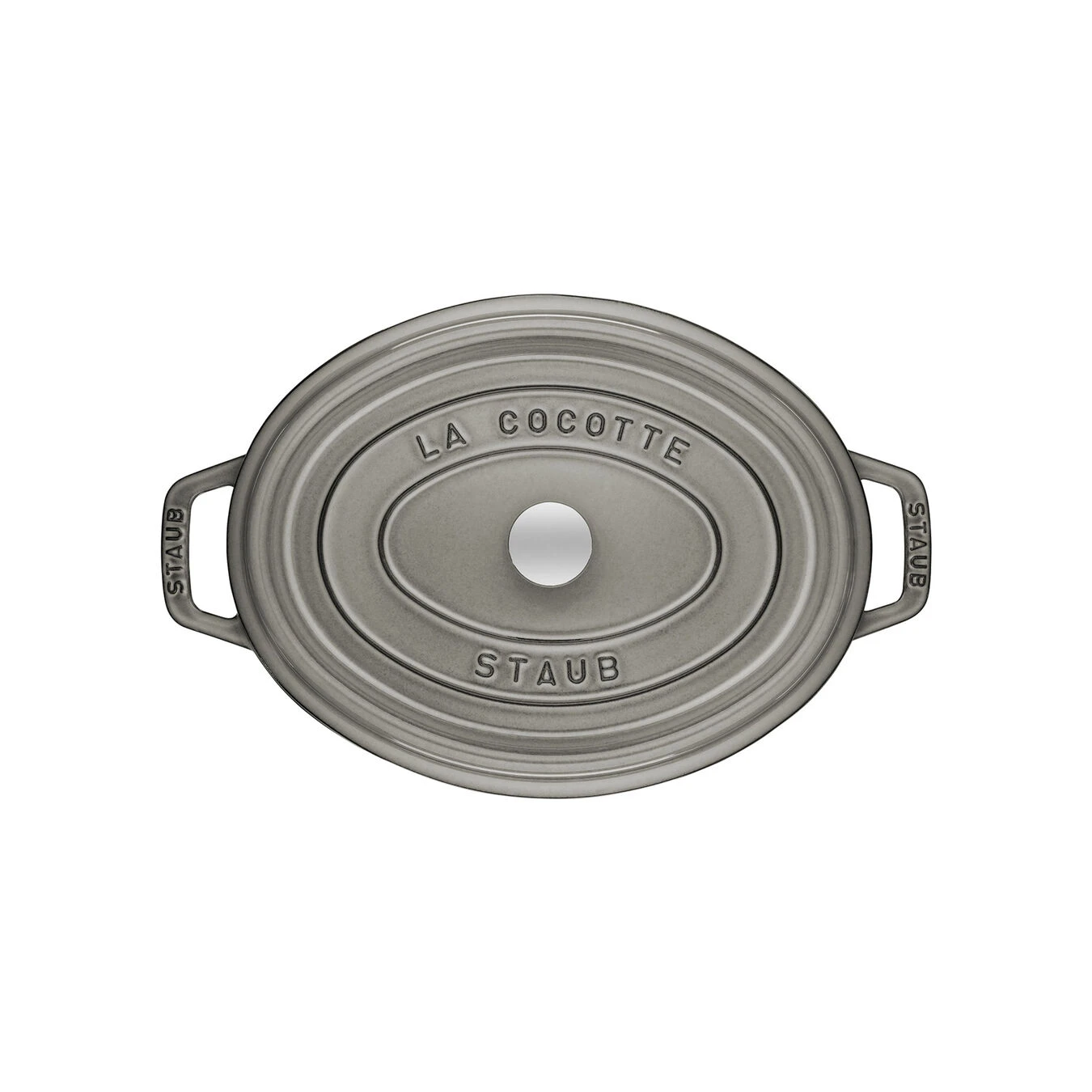 Staub Gietijzeren Braadpan 33 Cm / 6,75 L, Ovaal, Grafietgrijs 4 Staub Gietijzeren Braadpan 33 Cm / 6,75 L, Ovaal, Grafietgrijs - Afbeelding 2