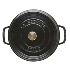 Staub Gietijzeren Braadpan 24 Cm / 3,8 L, Rond, Zwart -Keuken Kortingswinkel 40500 241 0 3