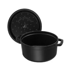 Staub Gietijzeren Braadpan 24 Cm / 3,8 L, Rond, Zwart -Keuken Kortingswinkel 40500 241 0 6