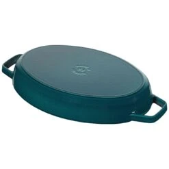 Staub Ovenschaal Met Deksel 33 Cm, Ovaal, La-mer -Keuken Kortingswinkel 40501 125 0 4