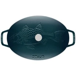 Staub Ovenschaal Met Deksel 33 Cm, Ovaal, La-mer -Keuken Kortingswinkel 40501 125 0 5