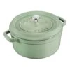 Staub Gietijzeren Braadpan 26 Cm / 5,25 L, Rond, Salie -Keuken Kortingswinkel 40505 364 1