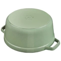 Staub Gietijzeren Braadpan 26 Cm / 5,25 L, Rond, Salie -Keuken Kortingswinkel 40505 364 4
