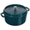 Staub Gietijzeren Braadpan 26 Cm / 5,25 L, Rond, La-mer -Keuken Kortingswinkel 40509 137 0 1