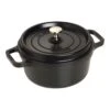 Staub Gietijzeren Braadpan 22 Cm / 2,5 L, Rond, Zwart -Keuken Kortingswinkel 40509 305 0 1