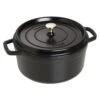 Staub Gietijzeren Braadpan 26 Cm / 5,25 L, Rond, Zwart -Keuken Kortingswinkel 40509 310 0 1