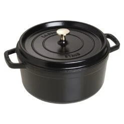 Staub Gietijzeren Braadpan 26 Cm / 5,25 L, Rond, Zwart