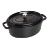 Staub Gietijzeren Braadpan 29 Cm / 4,25 L, Ovaal, Zwart -Keuken Kortingswinkel 40509 315 0 1