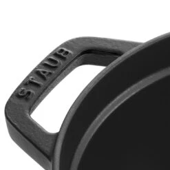 Staub Gietijzeren Braadpan 29 Cm / 4,25 L, Ovaal, Zwart -Keuken Kortingswinkel 40509 315 0 6 6