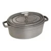 Staub Gietijzeren Braadpan 33 Cm / 6,75 L, Ovaal, Grafietgrijs -Keuken Kortingswinkel 40509 324 0 2