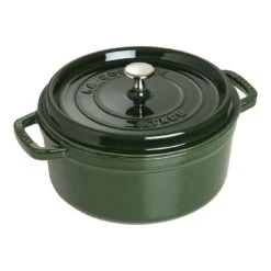 Staub Gietijzeren Braadpan 26 Cm / 5,25 L, Rond, Basilicum