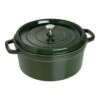 Staub Gietijzeren Braadpan 28 Cm / 6,75 L, Rond, Basilicum -Keuken Kortingswinkel 40509 361 0 1