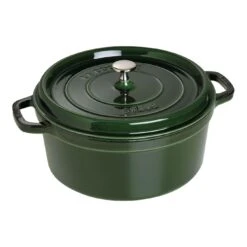 Staub Gietijzeren Braadpan 28 Cm / 6,75 L, Rond, Basilicum