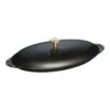 Staub Ovenschaal Met Deksel 31 Cm, Ovaal, Zwart -Keuken Kortingswinkel 40509 400 0 1