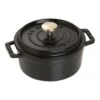 Staub Gietijzeren Braadpan 12 Cm / 400 Ml, Rond, Zwart -Keuken Kortingswinkel 40509 471 0 1