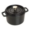 Staub Gietijzeren Braadpan 16 Cm / 1,25 L, Rond, Zwart -Keuken Kortingswinkel 40509 480 0 1