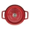 Staub Gietijzeren Braadpan 18 Cm / 1,7 L, Rond, Kersenrood -Keuken Kortingswinkel 40509 814 0 1
