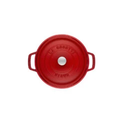 Staub Gietijzeren Braadpan 26 Cm / 5,25 L, Rond, Kersenrood -Keuken Kortingswinkel 40509 814 0 2 1