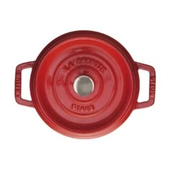 Staub Gietijzeren Braadpan 20 Cm / 2,2 L, Rond, Kersenrood