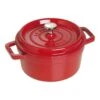 Staub Gietijzeren Braadpan 22 Cm / 2,5 L, Rond, Kersenrood -Keuken Kortingswinkel 40509 825 1