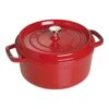 Staub Gietijzeren Braadpan 24 Cm / 3,8 L, Rond, Kersenrood -Keuken Kortingswinkel 40509 835 0 1