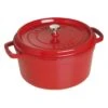 Staub Gietijzeren Braadpan 28 Cm / 6,75 L, Rond, Kersenrood -Keuken Kortingswinkel 40509 852 0 1